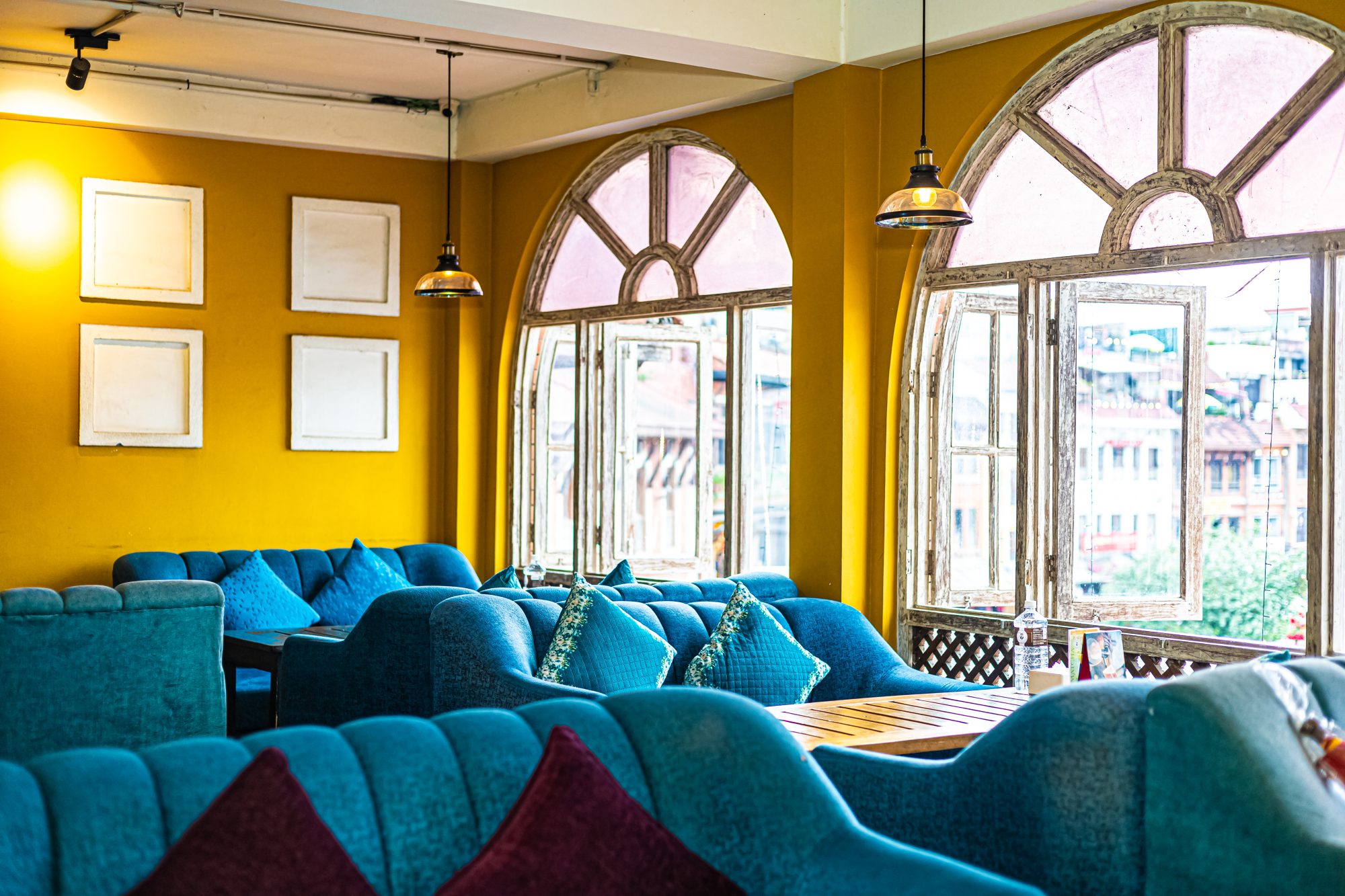 Interior of PeeDee Beans Coffee cafe in Kathmandu