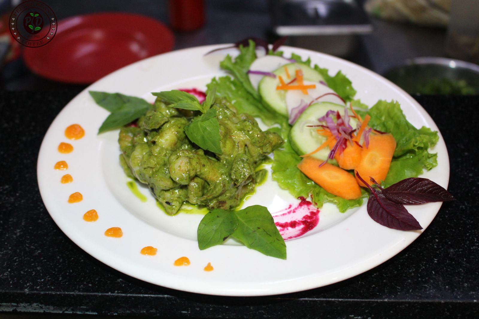 Pesto Prawns
