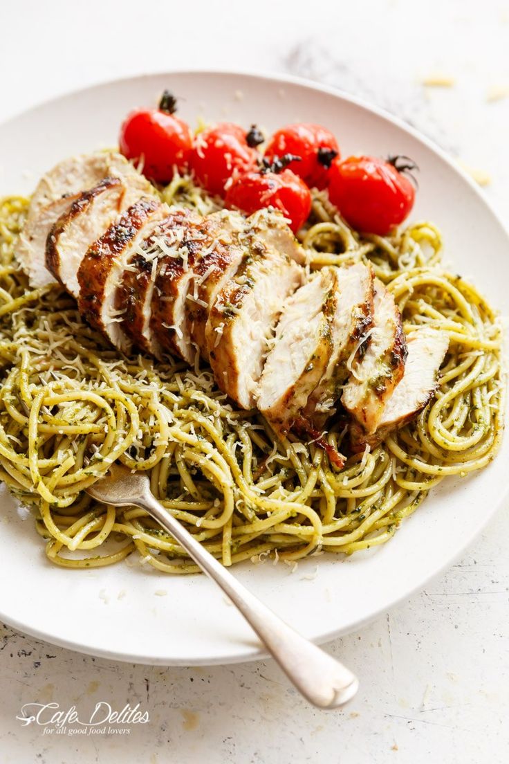 Pesto Spaghetti (Non-Veg)
