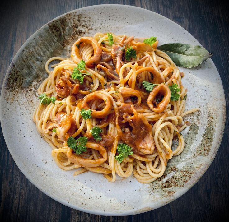 Spaghetti with Squid Ring