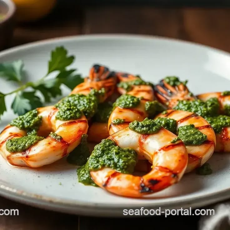 Pesto Prawns